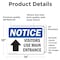 Signmission Visitors Use Main Entrance Up Arrow Sign, Vinyl Decal, 14in W x 10in L, 2PK OS-2PACK-NS-D-1014-L-18885 - alternate 4